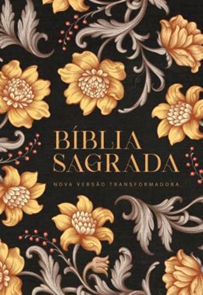 Picture of BIBLIA NVT FLORES DOURADAS SLIM - LETRA MAIOR