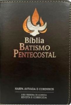 Imagem de BIBLIA BATISMO PENTECOSTAL PJD LUXO COM HARPA PRETA