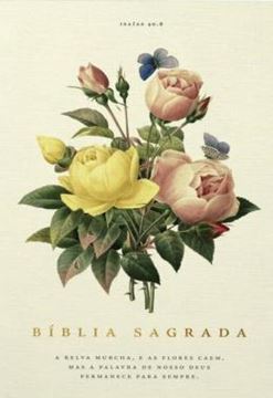 Imagem de BIBLIA NVI, TECIDO SOBRE CAPA DURA, BOUQUET, LETRAS DE JESUS EM VERMELHO
