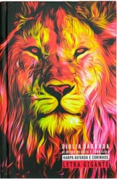 Imagem de BIBLIA GIGANTE CAPA DURA ARC COM HARPA  - LEAO FOGO