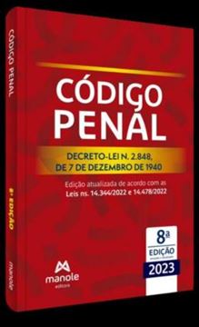 Imagem de CODIGO PENAL - DECRETO-LEI N. 2.848, DE 07 DE DEZEMBRO DE 1940 - 8ª ED