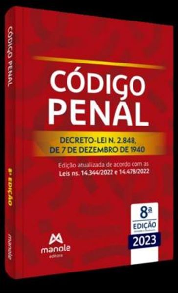 Picture of CODIGO PENAL - DECRETO-LEI N. 2.848, DE 07 DE DEZEMBRO DE 1940 - 8ª ED