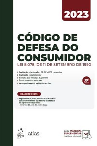 Picture of CODIGO DE DEFESA DO CONSUMIDOR - 39ª ED.