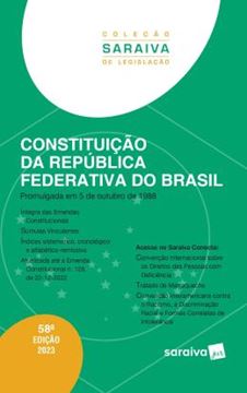 Imagem de CONSTITUICAO DA REPUBLICA FEDERATIVA DO BRASIL - 58ª ED