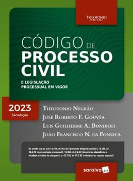 Imagem de CODIGO DE PROCESSO CIVIL E LEGISLACAO PROCESSUAL EM VIGOR - 54ª ED