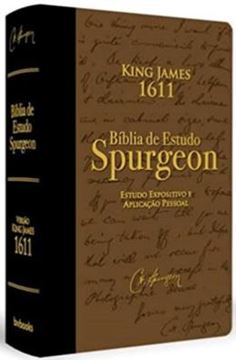 Imagem de BIBLIA KING JAMES FIEL 1611 - FIEL ESTUDO SPURGEON -  MARROM/PRETO  PU IMPORTADO