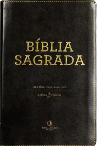 Picture of BÍBLIA ACF, COURO SOFT, PRETO, LEITURA PERFEITA