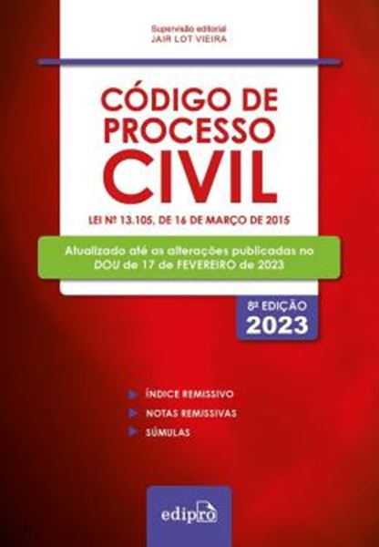 Picture of CODIGO DE PROCESSO CIVIL 2023 - MINI - 8ª ED
