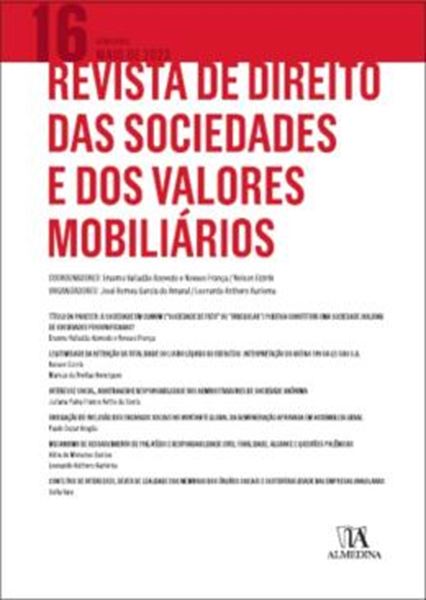 Picture of REVISTA DE DIREITO DAS SOCIEDADES E DOS VALORES MOBILIARIOS - 16ª ED
