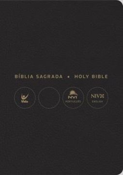 Imagem de BIBLIA NVI PORTUGUES/INGLES - CAPA LUXO - PRETA - 2ª ED