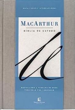 Imagem de BÍBLIA DE ESTUDO MACARTHUR, NVI, CAPA DURA, TECIDO, LEITURA PERFEITA