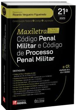 Imagem de CODIGO PENAL MILITAR E CODIGO DE PROCESSO PENAL MILITAR - COLECAO MAXILETRA - 21ª ED