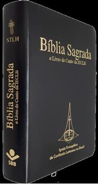 Imagem de BIBLIA SAGRADA E LIVRO DE CANTO DA IECLB - VERSAO NTLH LETRA GIGANTE