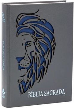 Imagem de BIBLIA SAGRADA LETRA GRANDE - CAPA CORTE VAZADO LEAO