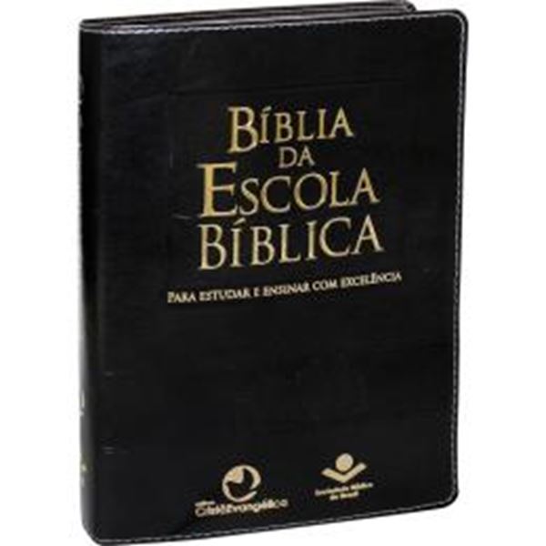 Picture of BIBLIA DA ESCOLA BIBLICA COM INDICE - CAPA PRETA NOBRE