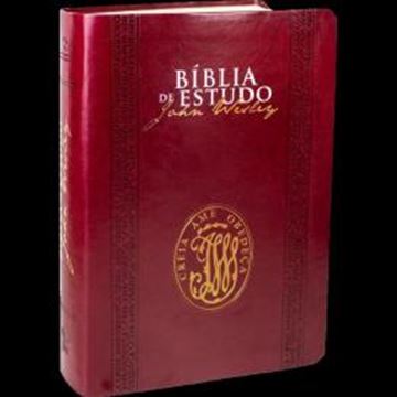 Imagem de BIBLIA DE ESTUDO JOHN WESLEY - CAPA COURO SINTETICO VINHO