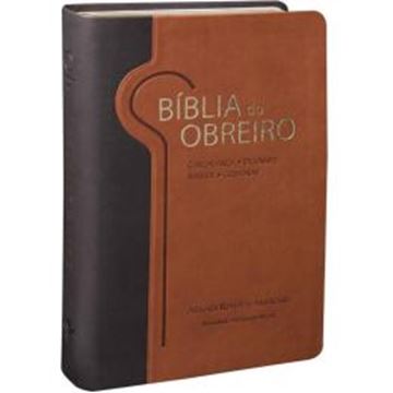 Imagem de BIBLIA DO OBREIRO - COURO SINTETICO MARROM CLARO E MARROM ESCURO