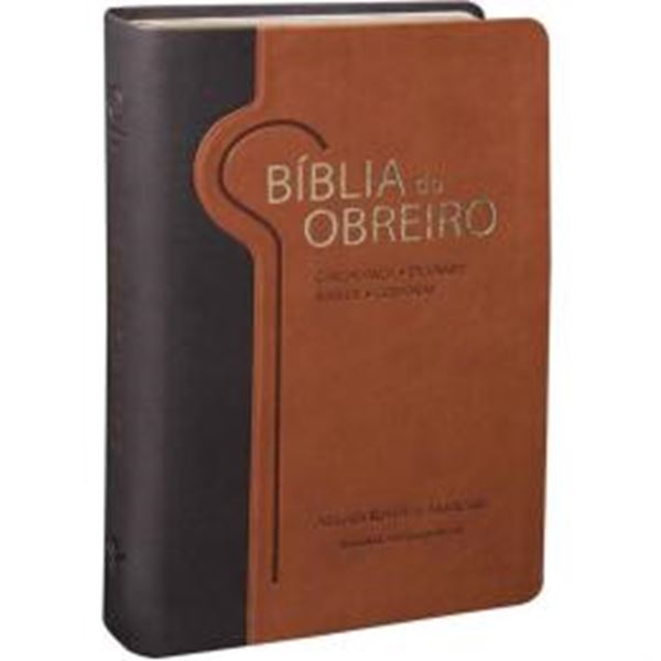 Picture of BIBLIA DO OBREIRO - COURO SINTETICO MARROM CLARO E MARROM ESCURO