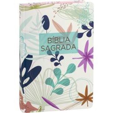 Imagem de BIBLIA SAGRADA ALMEIDA REVISTA E ATUALIZADA - CAPA FLORES I