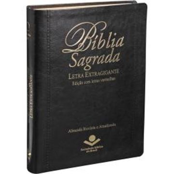 Imagem de BIBLIA SAGRADA LETRA EXTRAGIGANTE COM INDICE - CAPA PRETA
