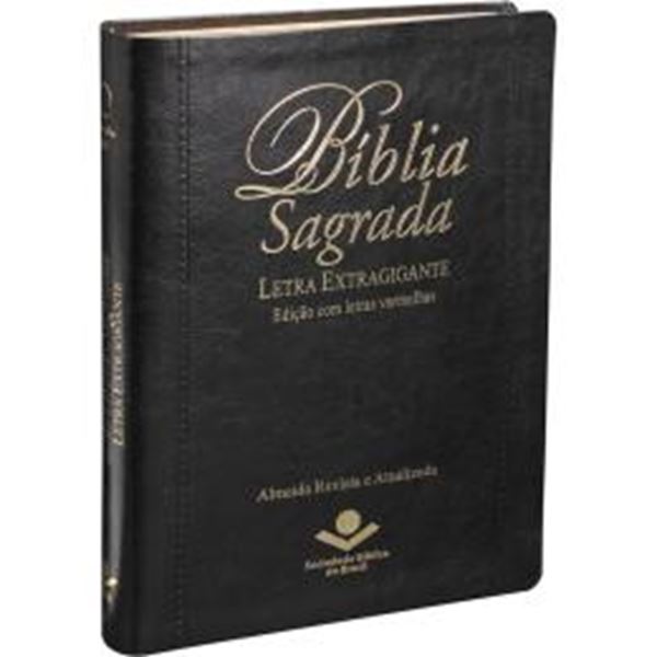 Picture of BIBLIA SAGRADA LETRA EXTRAGIGANTE COM INDICE - CAPA PRETA