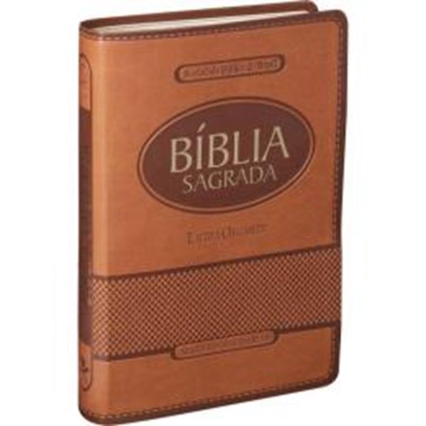 Picture of BIBLIA SAGRADA LETRA GIGANTE - CAPA COURO SINTETICO MARROM CLARO