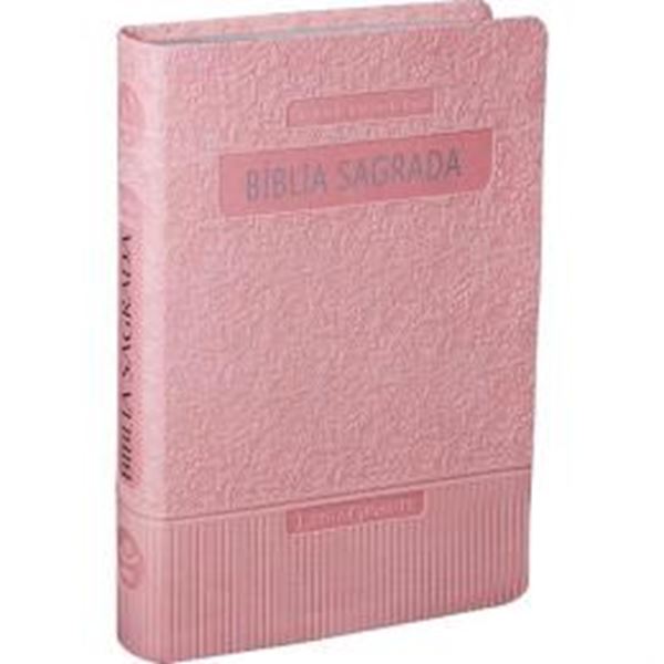 Picture of BIBLIA SAGRADA LETRA GIGANTE - CAPA COURO SINTETICO ROSA CLARO