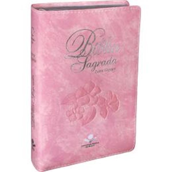 Picture of BIBLIA SAGRADA LETRA GIGANTE - CAPA COURO SINTETICO ROSA NOBRE