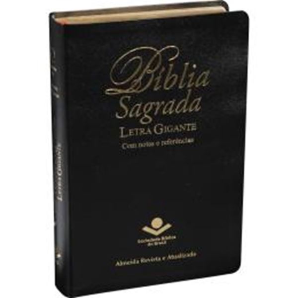 Picture of BIBLIA SAGRADA LETRA GIGANTE - COURO BONDED PRETO