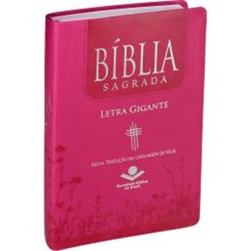 Imagem de BIBLIA SAGRADA LETRA GIGANTE COM INDICE - CAPA COURO SINTETICO PINK
