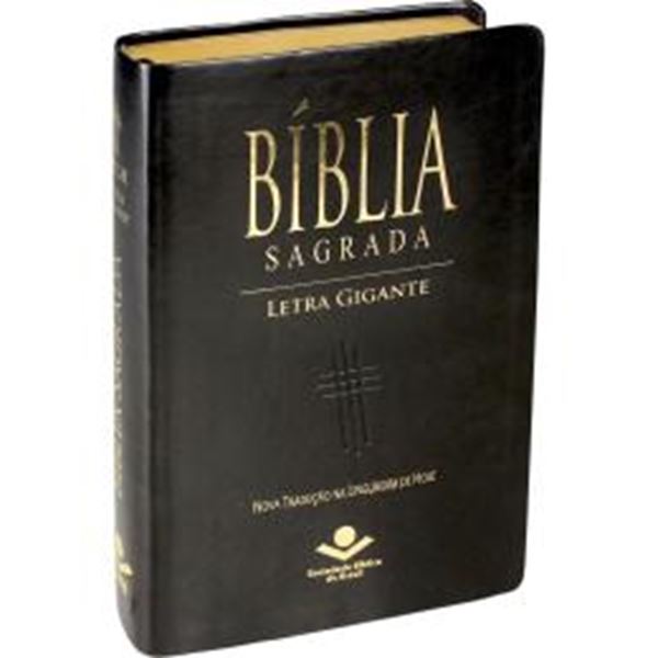 Picture of BIBLIA SAGRADA LETRA GIGANTE COM INDICE - CAPA COURO SINTETICO PRETA NOBRE