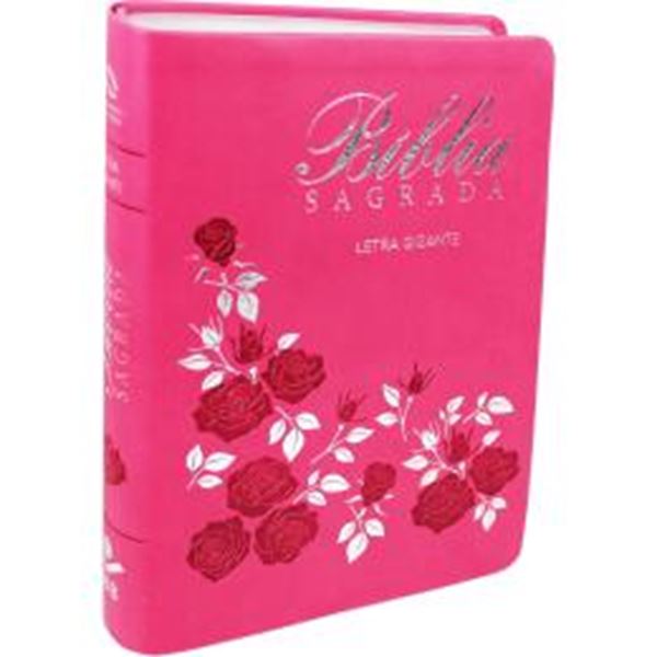 Picture of BIBLIA SAGRADA LETRA GIGANTE COM INDICE - CAPA ROSA