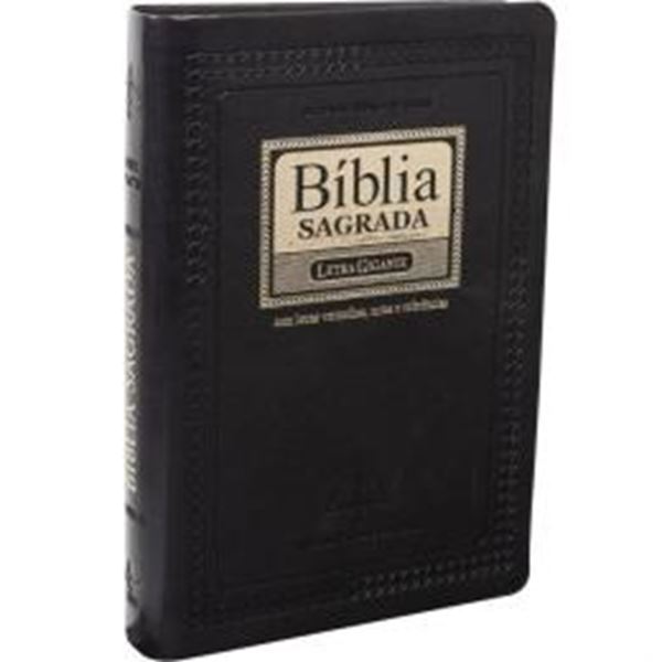 Picture of BIBLIA SAGRADA LETRA GIGANTE COM INDICE DIGITAL - COURO SINTETICO PRETA NOBRE