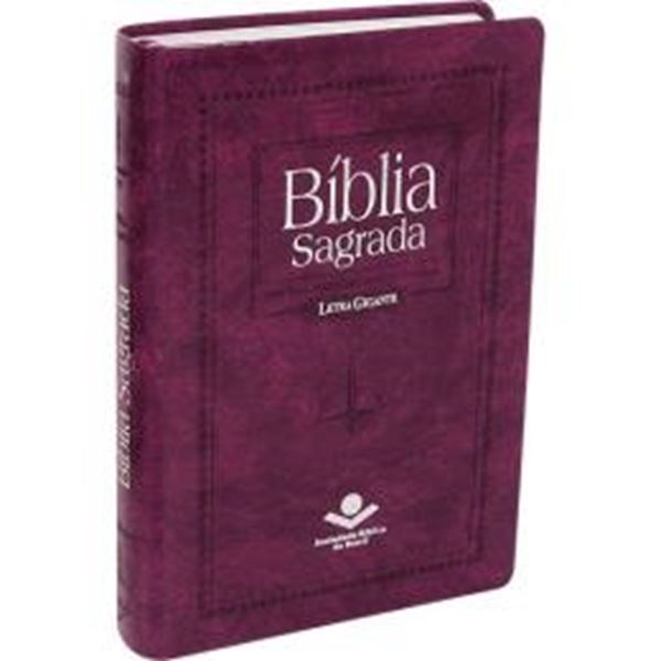 Picture of BIBLIA SAGRADA LETRA GIGANTE COM INDICE DIGITAL - COURO SINTETICO PURPURA NOBRE