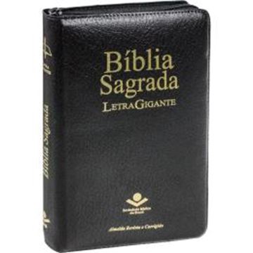 Imagem de BIBLIA SAGRADA LETRA GIGANTE INDICE CAPA COURO SINTETICO COM ZIPER PRETA