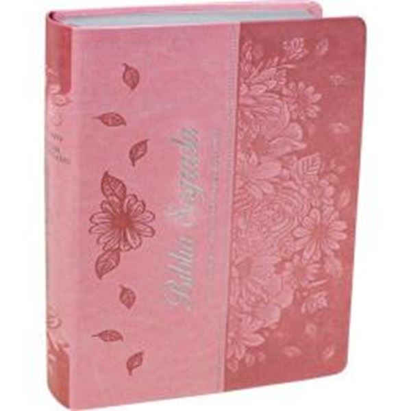 Picture of BIBLIA SAGRADA LETRA GIGANTE INDICE CAPA COURO SINTETICO ROSA CLARO