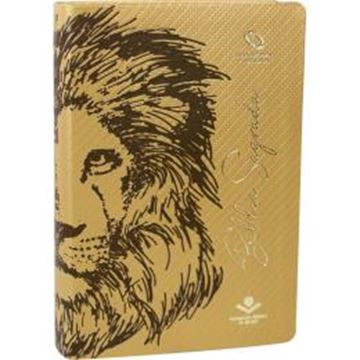 Imagem de BIBLIA SAGRADA LETRA GRANDE - CAPA ILUSTRADA LEAO
