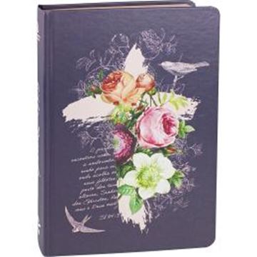Imagem de BIBLIA SAGRADA LETRA GRANDE - CAPA ILUSTRADA ROSAS