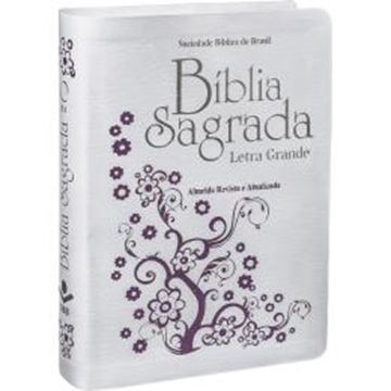 Imagem de BIBLIA SAGRADA LETRA GRANDE - COURO BONDED BRANCA