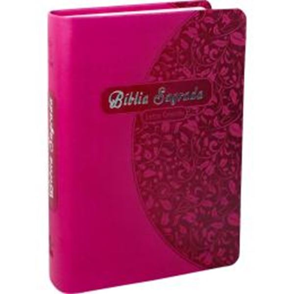 Picture of BIBLIA SAGRADA LETRA GRANDE - COURO SINTETICO PINK