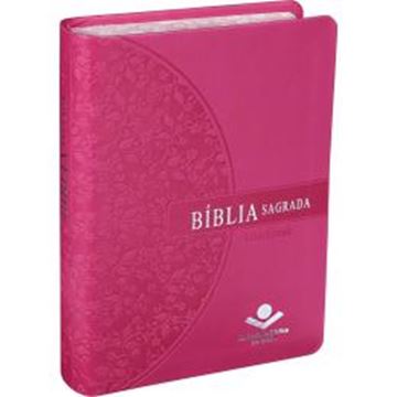 Imagem de BIBLIA SAGRADA LETRA GRANDE - COURO SINTETICO PINK