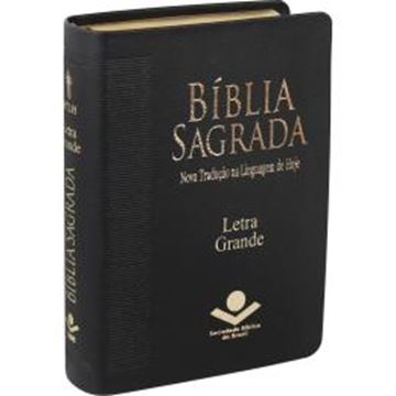 Imagem de BIBLIA SAGRADA LETRA GRANDE - COURO SINTETICO PRETO