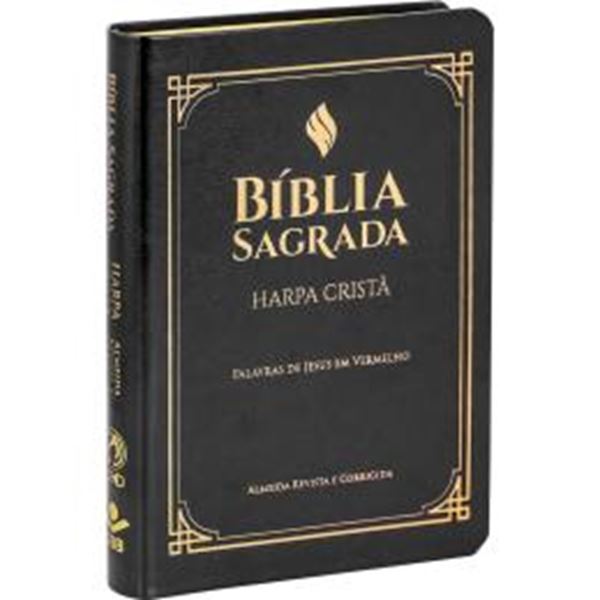 Picture of BIBLIA SAGRADA LETRA GRANDE COM HARPA CRISTA - CAPA EM COURO SINTETICO, PRETA