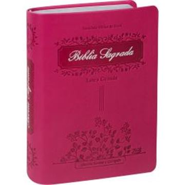 Imagem de BIBLIA SAGRADA LETRA GRANDE COM INDICE DIGITAL - CAPA COURO SINTETICO PINK