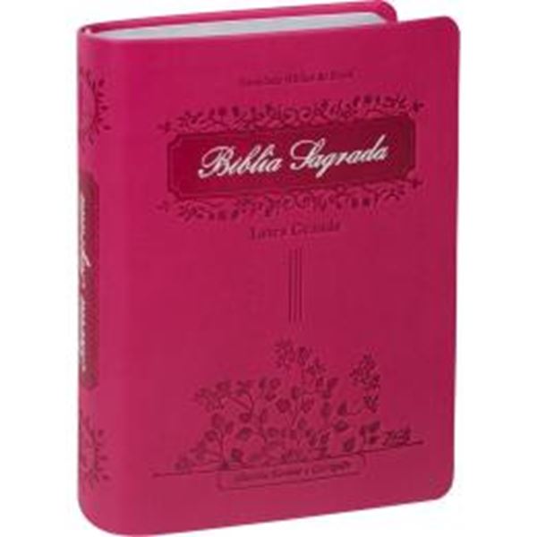 Picture of BIBLIA SAGRADA LETRA GRANDE COM INDICE DIGITAL - CAPA COURO SINTETICO PINK