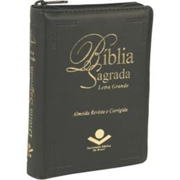 Imagem de BIBLIA SAGRADA LETRA GRANDE COM INDICE DIGITAL E ZIPER