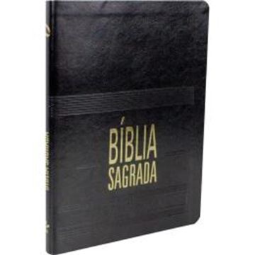 Imagem de BIBLIA SAGRADA LETRA GRANDE INDICE CAPA COURO SINTETICO PRETA