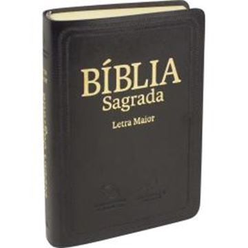 Imagem de BIBLIA SAGRADA LETRA MAIOR - CAPA COURO SINTETICO PRETO