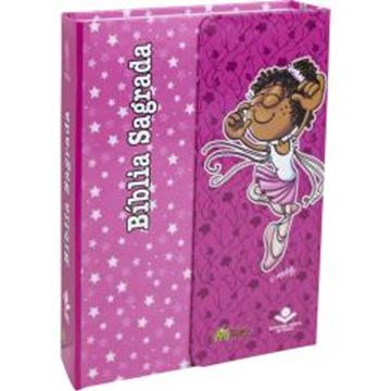 Imagem de BIBLIA SAGRADA LETRA MAIOR MIG & MEG - CAPA ROSA