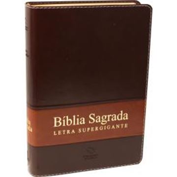 Imagem de BIBLIA SAGRADA LETRA SUPERGIGANTE COM INDICE - CAPA MARROM